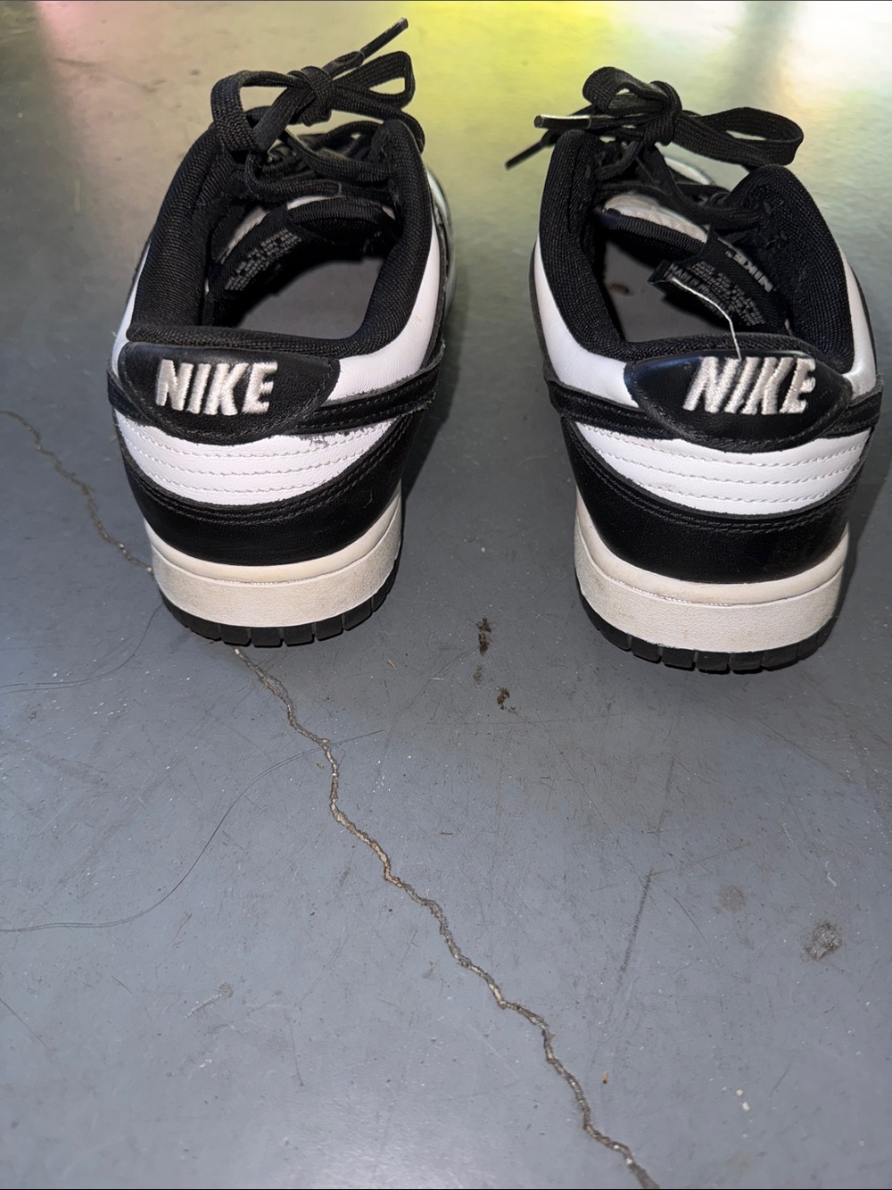 Nike Black and White panda Dunks Sneakers sz9 - Picture 4 of 6